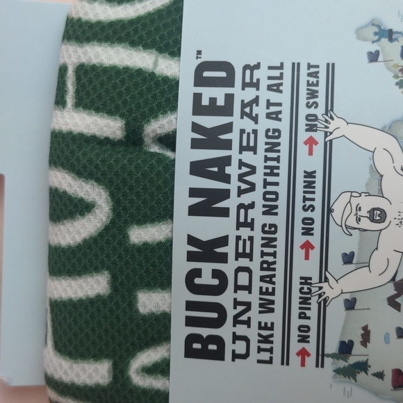 Buck Naked Ho Ho Ho Performance Pattern Boxer Briefs size 2XL - Picture 3 of 5